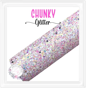 ∙ CHUNKY GLITTER ∙ White Sequin Sprinkle ∙
