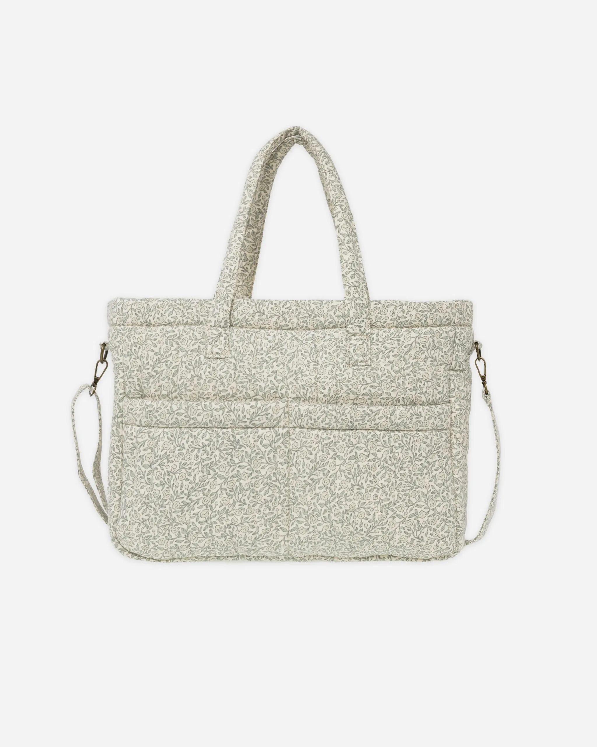 -Diaper Bag   Changing Pad Set || Green Garden-