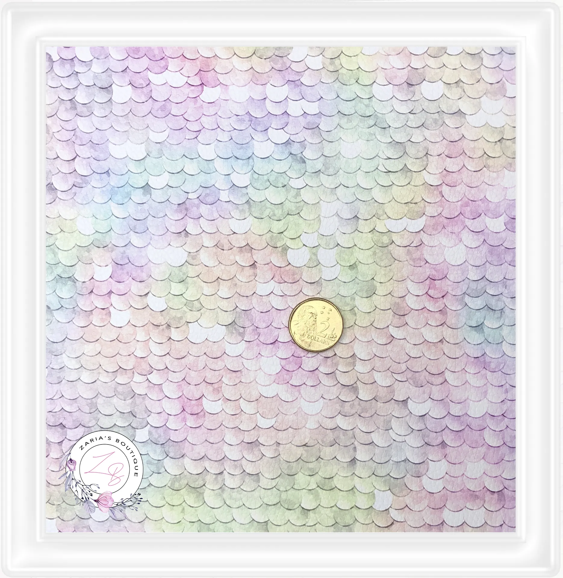 ⋅ Rainbow Mermaid ⋅ Pastel Scales ⋅ Premium Custom Vegan Faux Leather