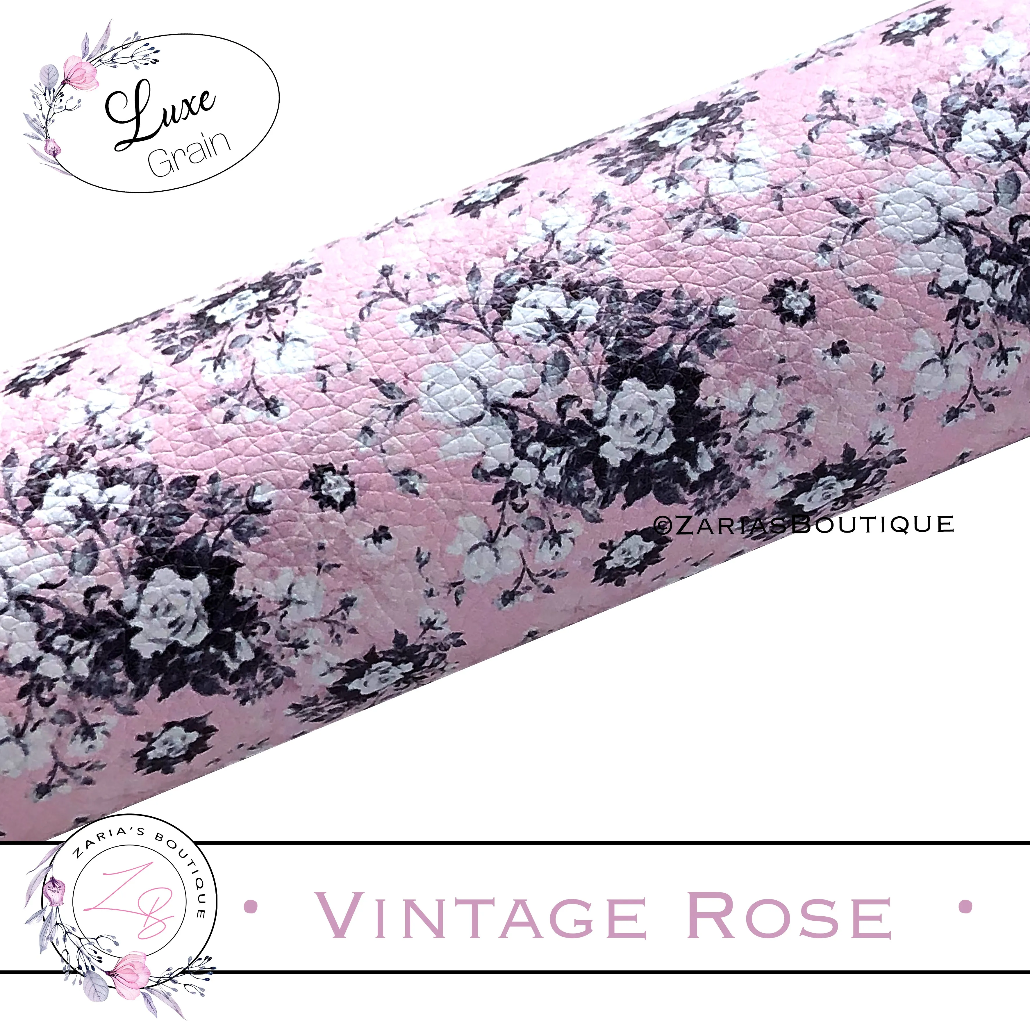 ⋅ Vintage Rose ⋅ Luxe Grain Vegan Faux Leather