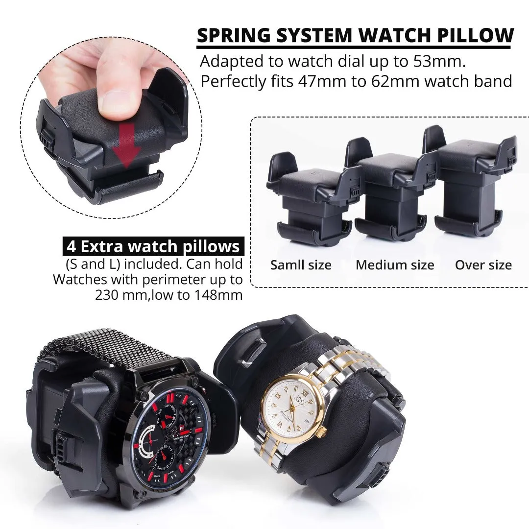 12 6 Luxury Safety Watch Winder Box