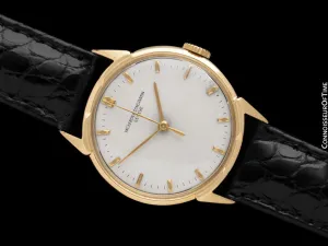 1950's Vacheron & Constantin Vintage Mens Ref. 4990 Dress Watch with Distinctive Design - 18K Gold