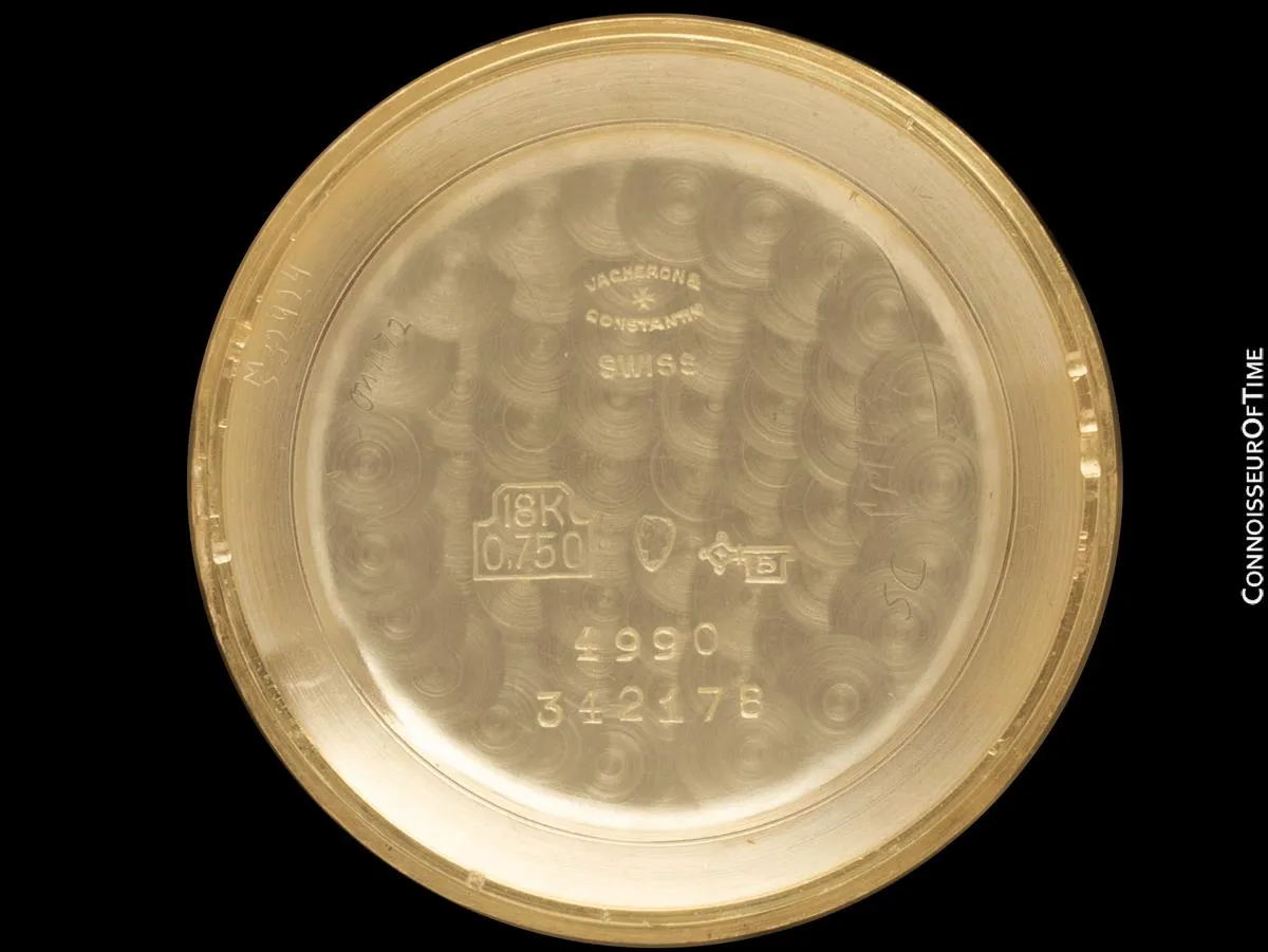 1950's Vacheron & Constantin Vintage Mens Ref. 4990 Dress Watch with Distinctive Design - 18K Gold