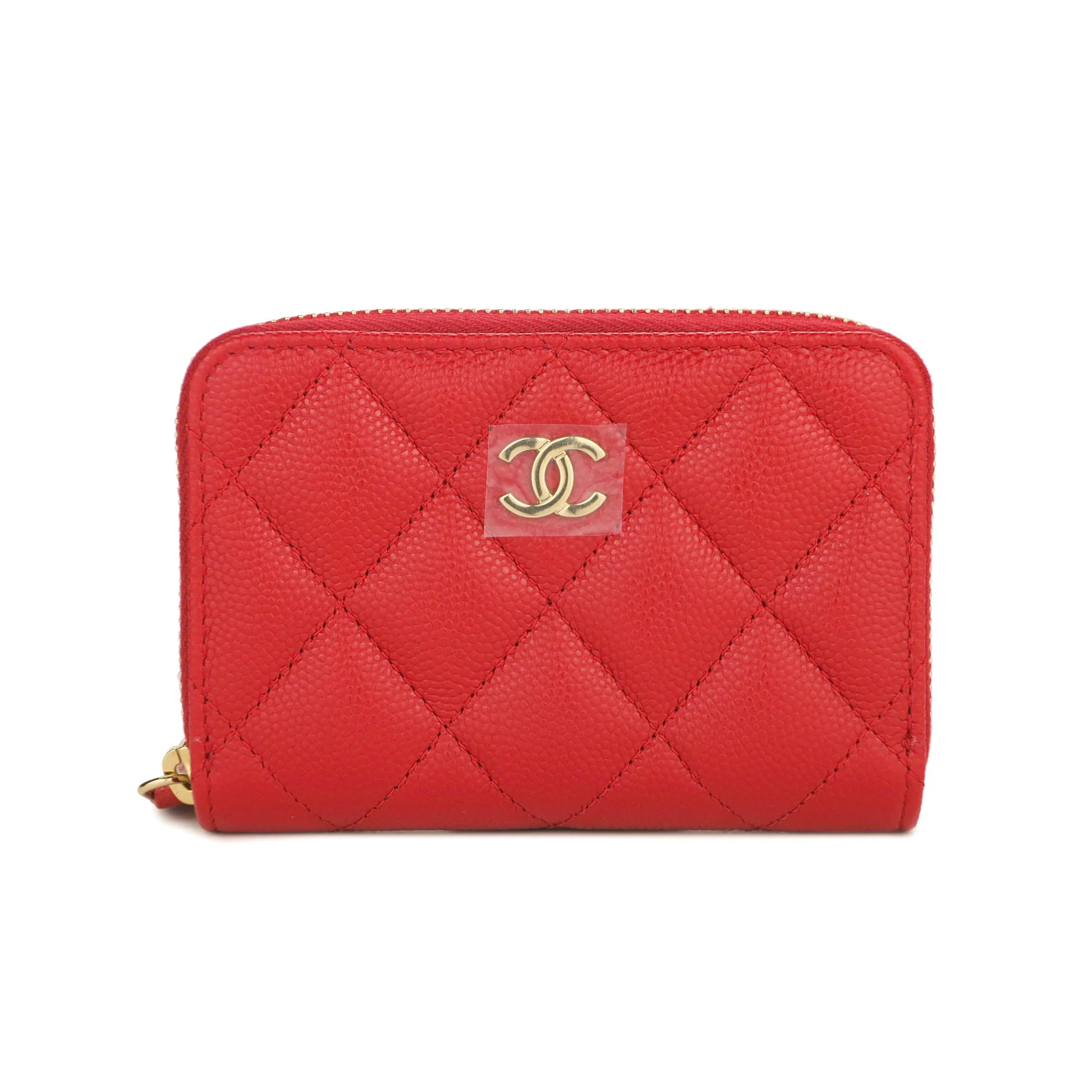 19B Red Caviar Zippy Wallet Coin Purse