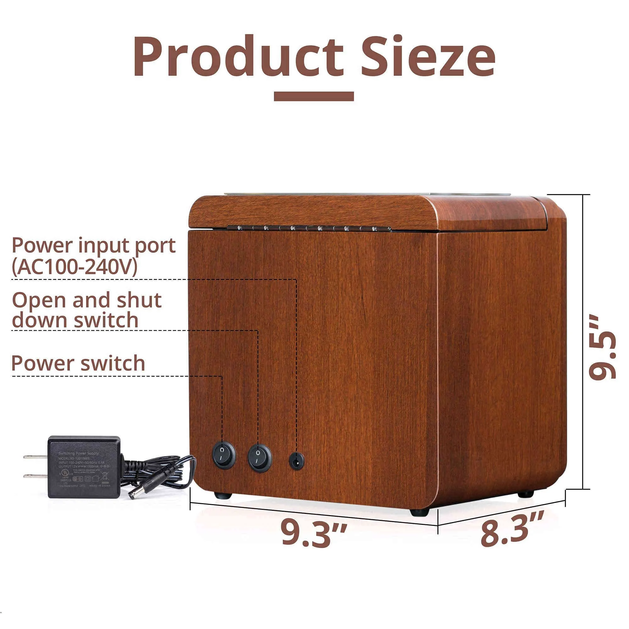 2 3 Walnut Wood Automatic Watch Winder, LUKDOF