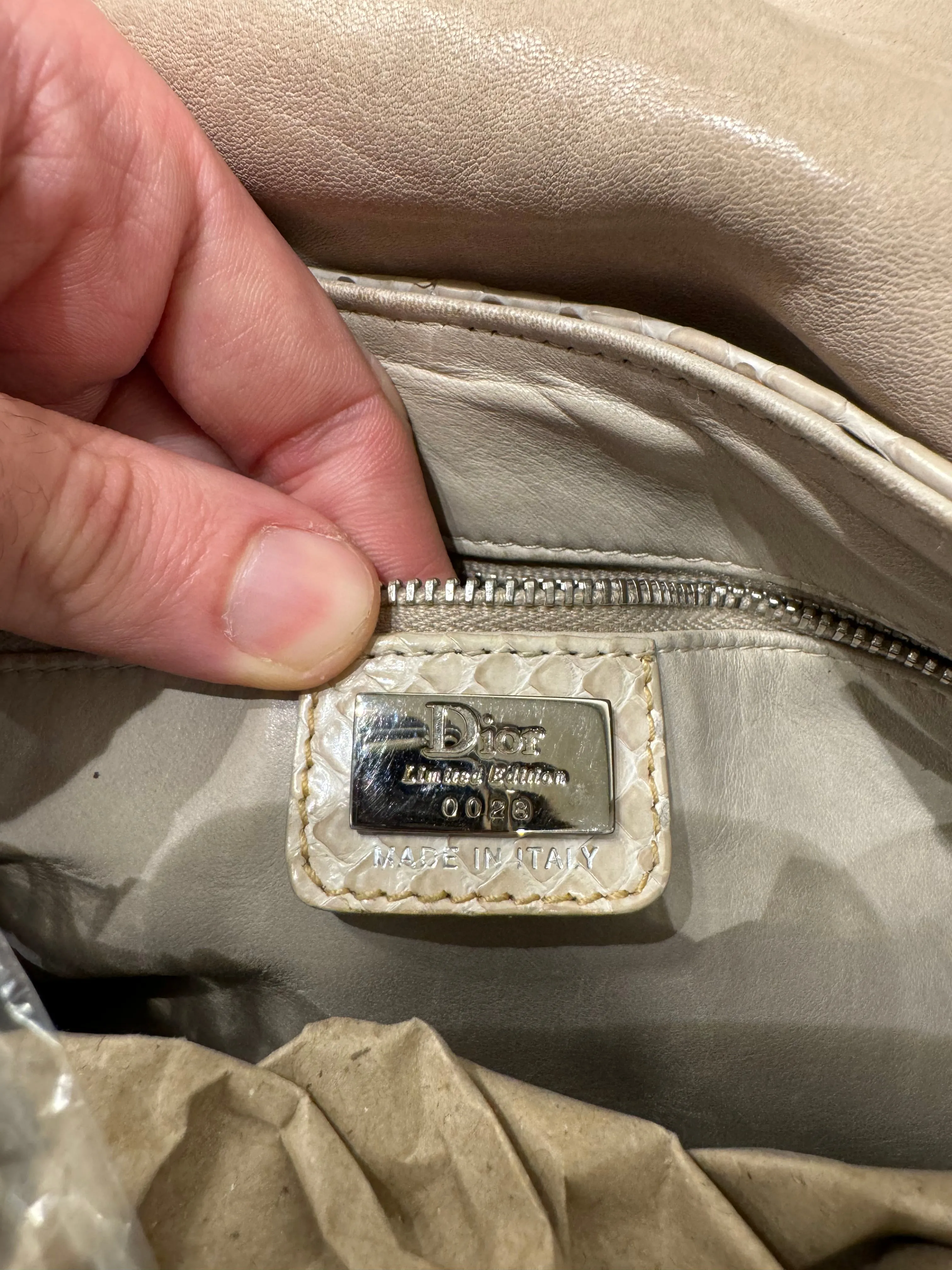 2000s Dior by John Galliano python bag - limited editions