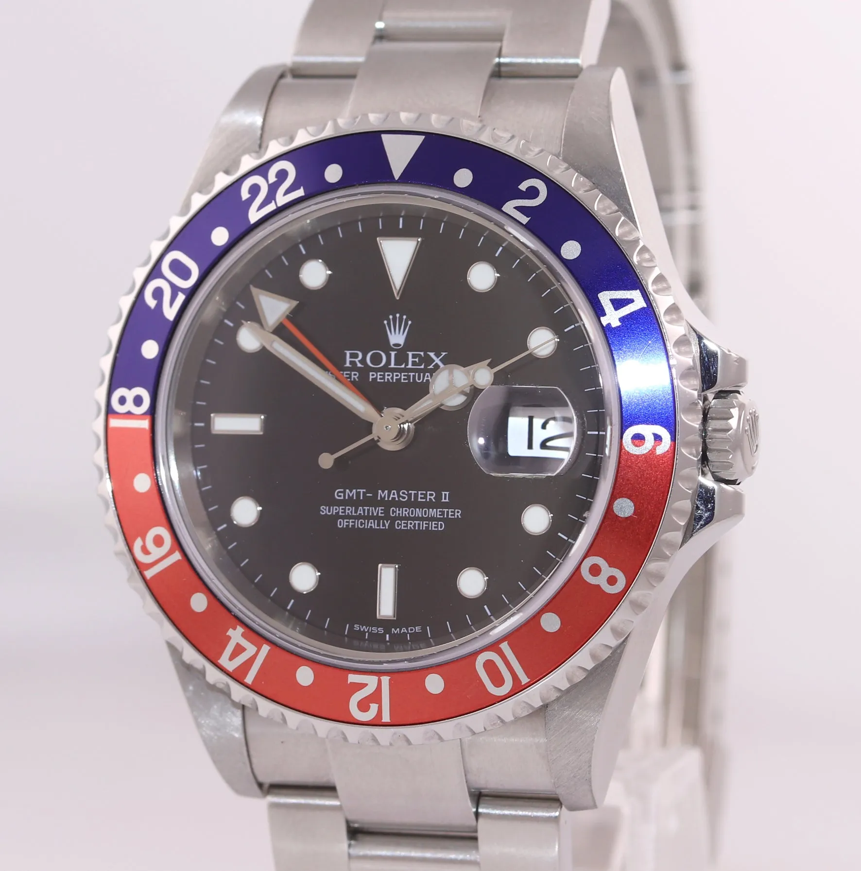2005 UNPOLISHED Rolex GMT-Master 2 Pepsi Steel 16710 Error Rectangular Watch Box
