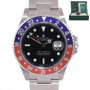 2005 UNPOLISHED Rolex GMT-Master 2 Pepsi Steel 16710 Error Rectangular Watch Box