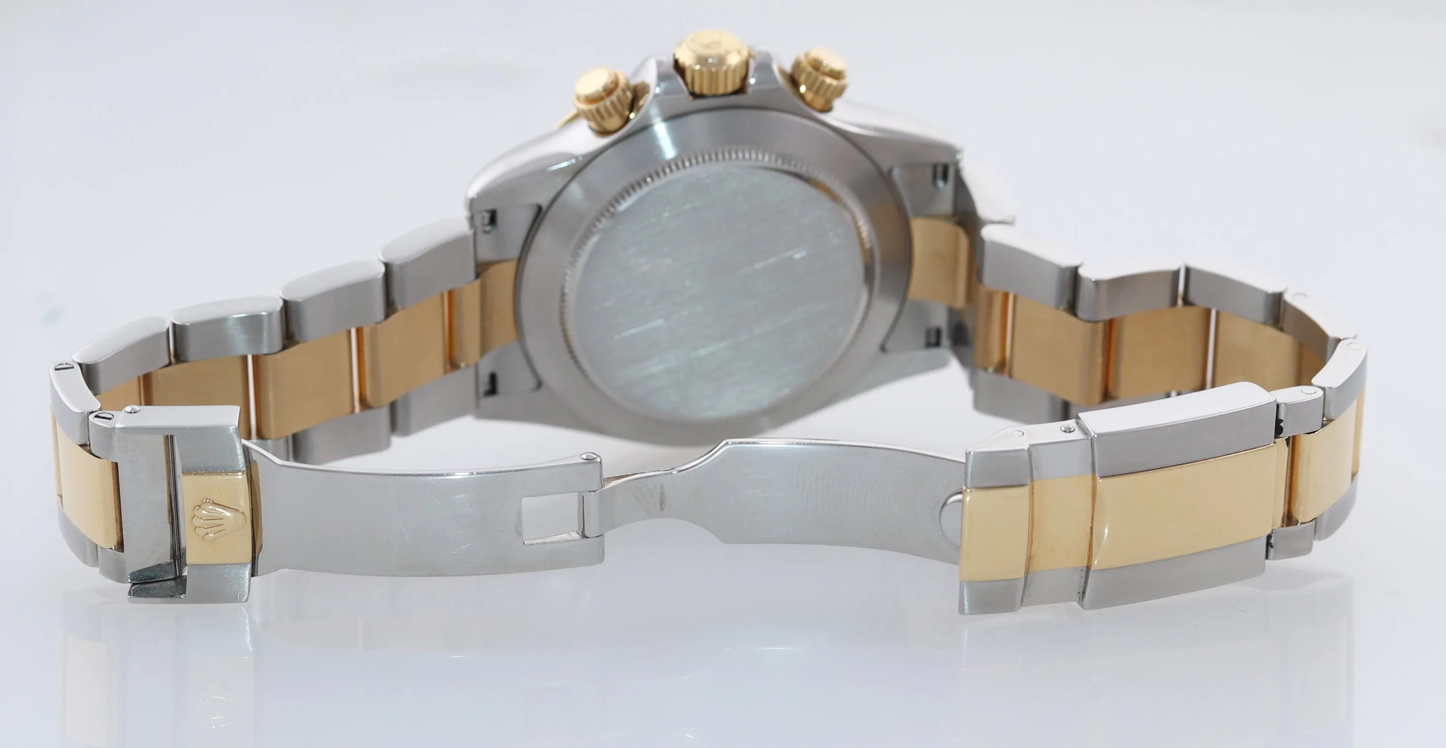 2008 Rolex Daytona 116523 White Panda Steel 18k Yellow Gold Two Tone Watch Box