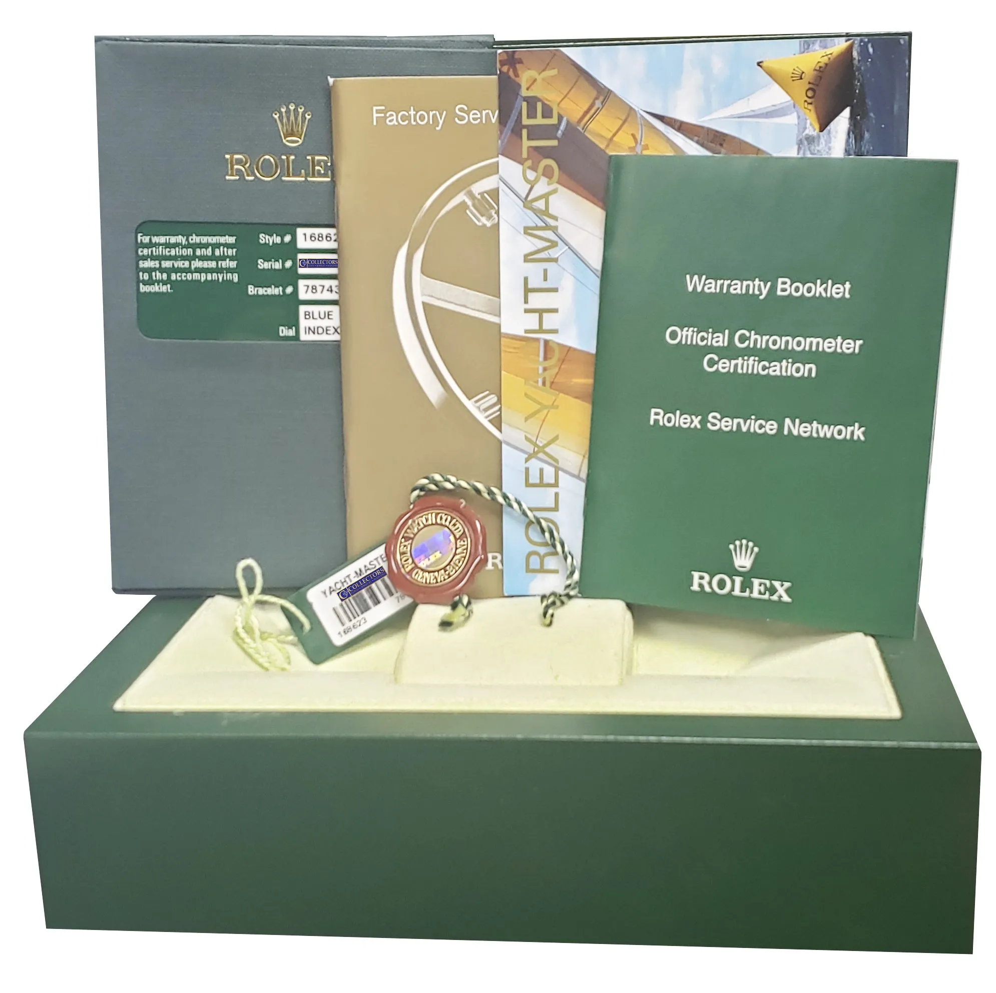 2013 REHAUT Rolex Yacht-Master Two-Tone Mid-Size BLUE 35mm Watch 168623 FULL SET