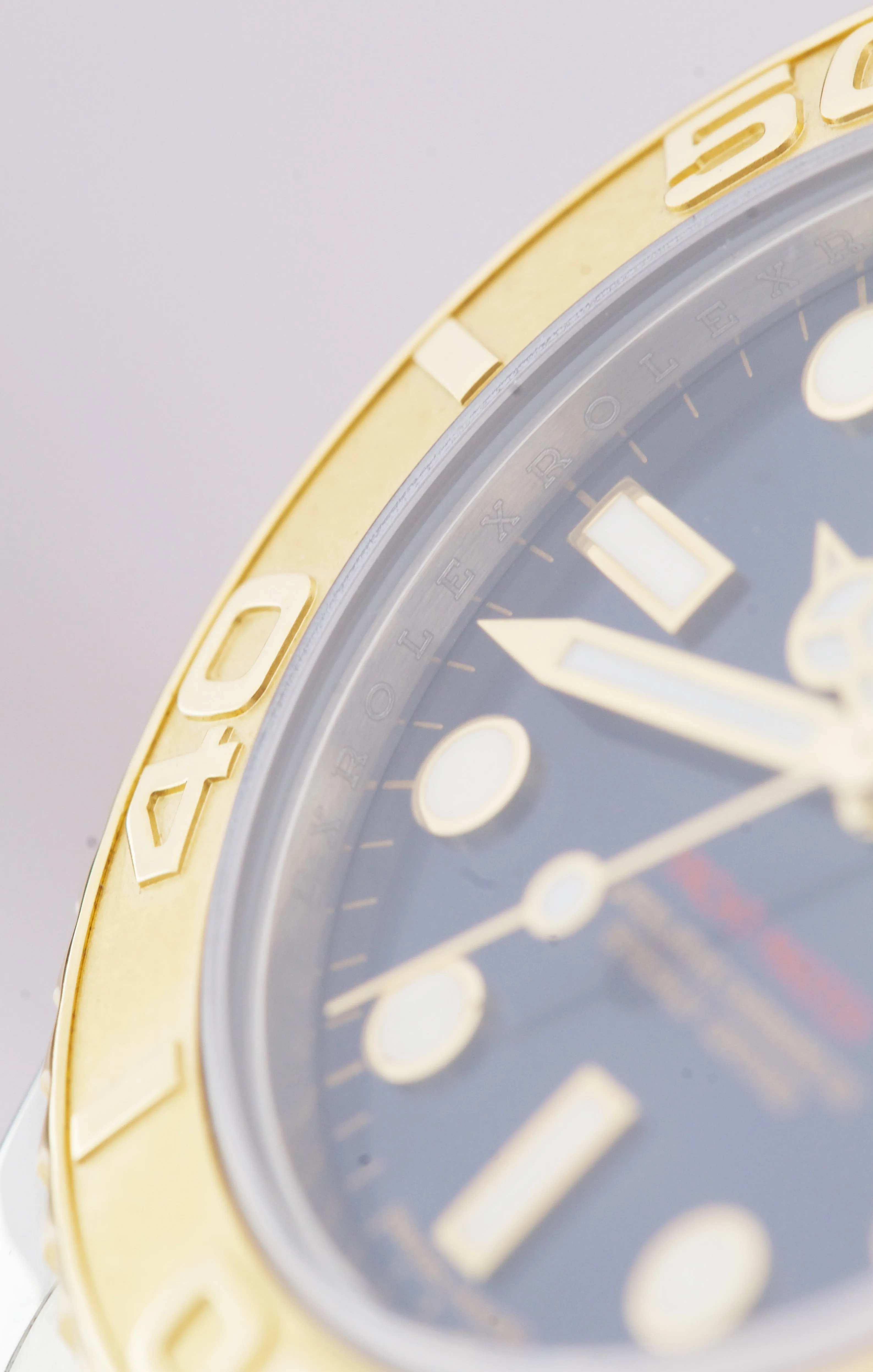 2013 REHAUT Rolex Yacht-Master Two-Tone Mid-Size BLUE 35mm Watch 168623 FULL SET