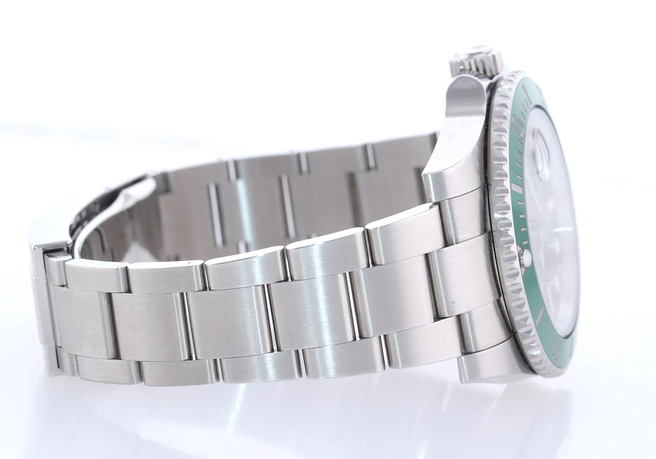 2015 Unpolished PAPERS Rolex submariner Hulk 116610LV Green Dial Ceramic Watch