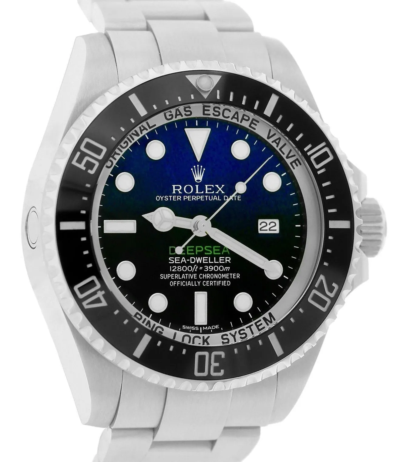 2016 Rolex Sea-Dweller Deepsea 'James Cameron' Blue Black 116660 44mm Dive Watch