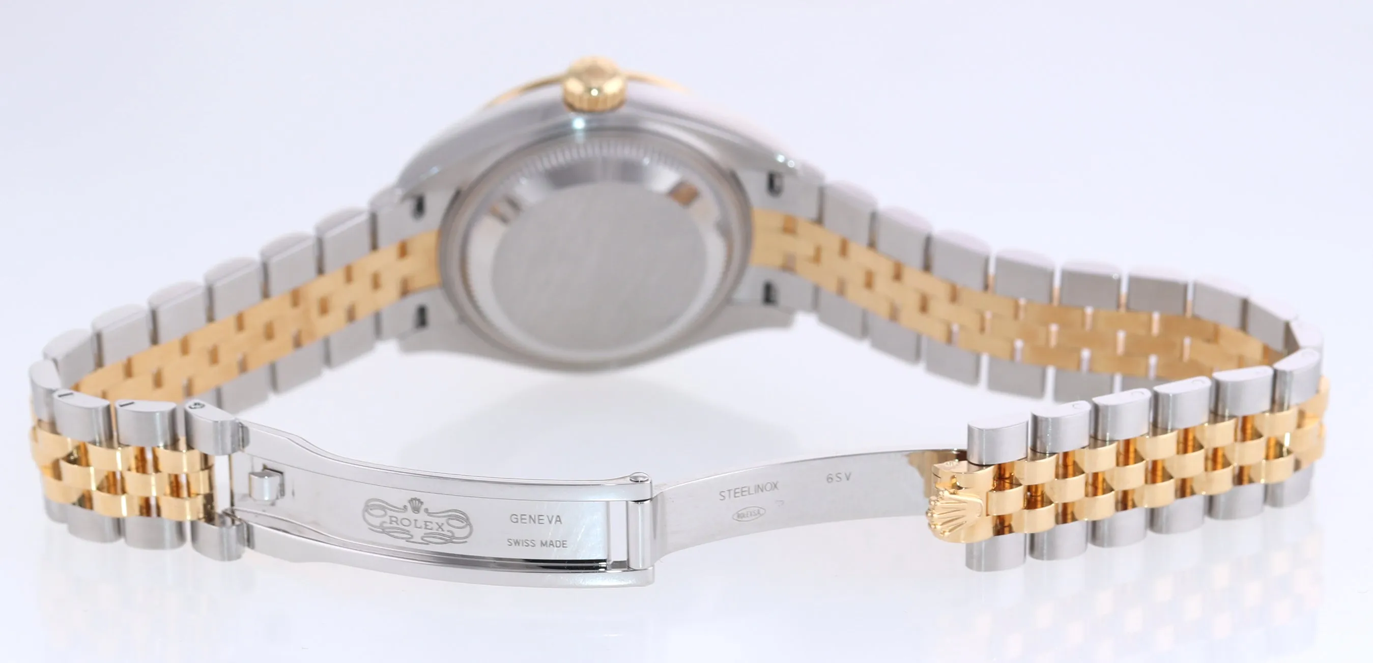 2020-2021 Rolex DateJust 28mm Green Diamond 279383 Gold Steel Jubilee Watch Box