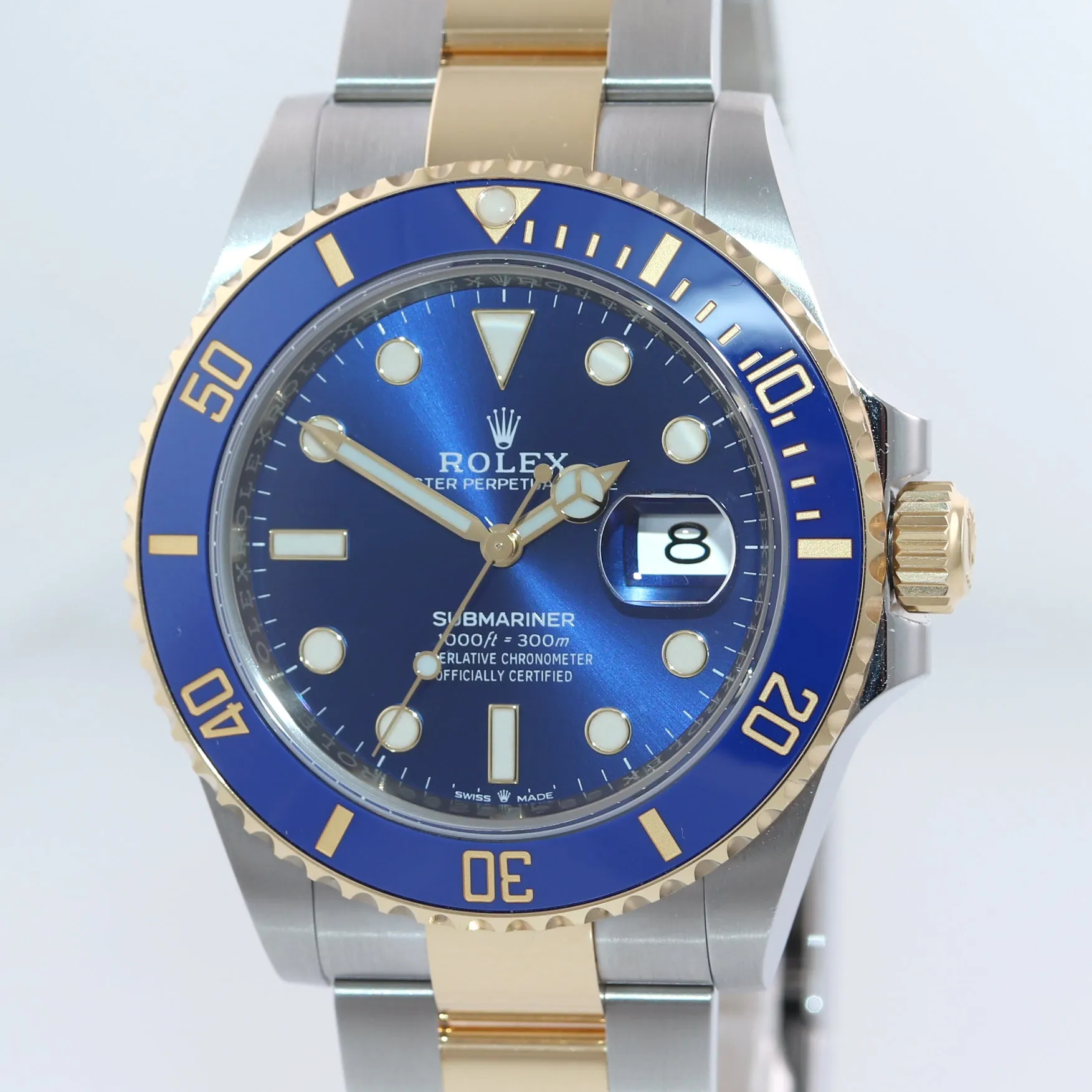 2021 NEW Rolex Submariner 41mm Blue Ceramic 126613LB Two Tone Gold Watch