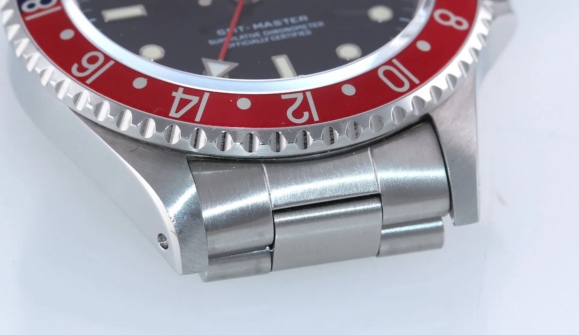 2021 RSC SERVICE Rolex GMT-Master Tritium Pepsi Blue Red Steel 40mm 16700 Watch