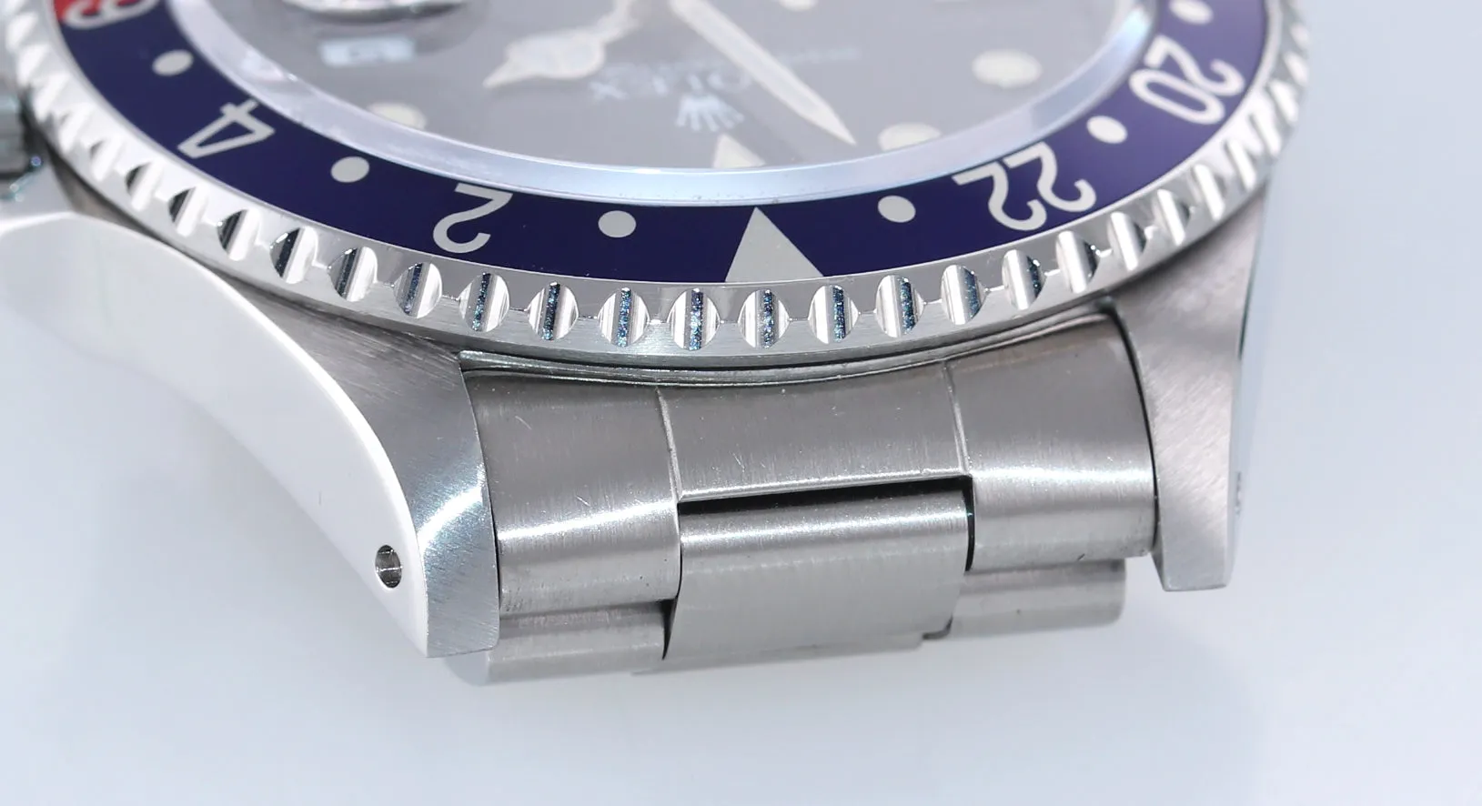 2021 RSC SERVICE Rolex GMT-Master Tritium Pepsi Blue Red Steel 40mm 16700 Watch