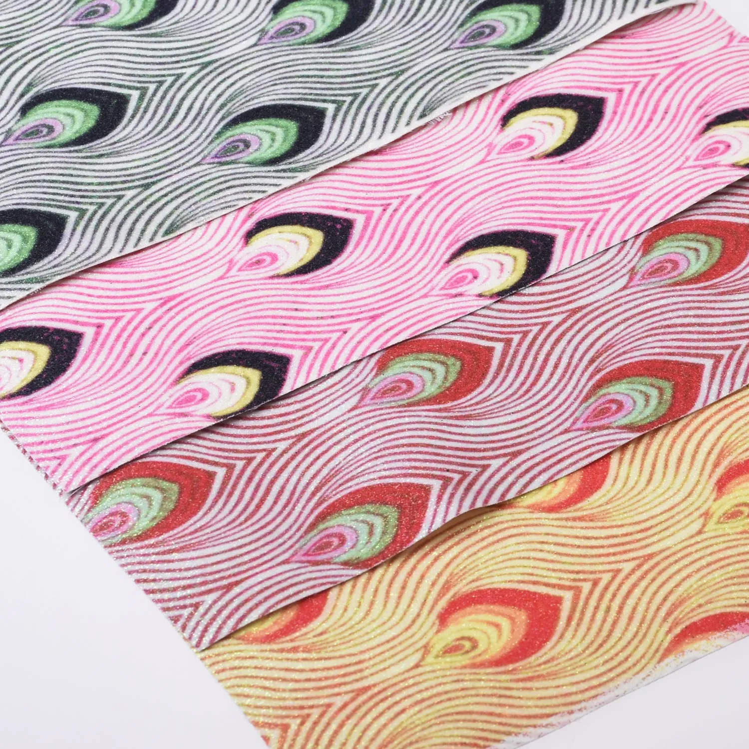 8*12" Dim light Glitter Faux leather sheets Synthetic Leather Fabric jewelry making 1pcs 102632