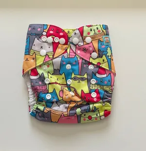 Alva Baby Pocket diaper-Cat
