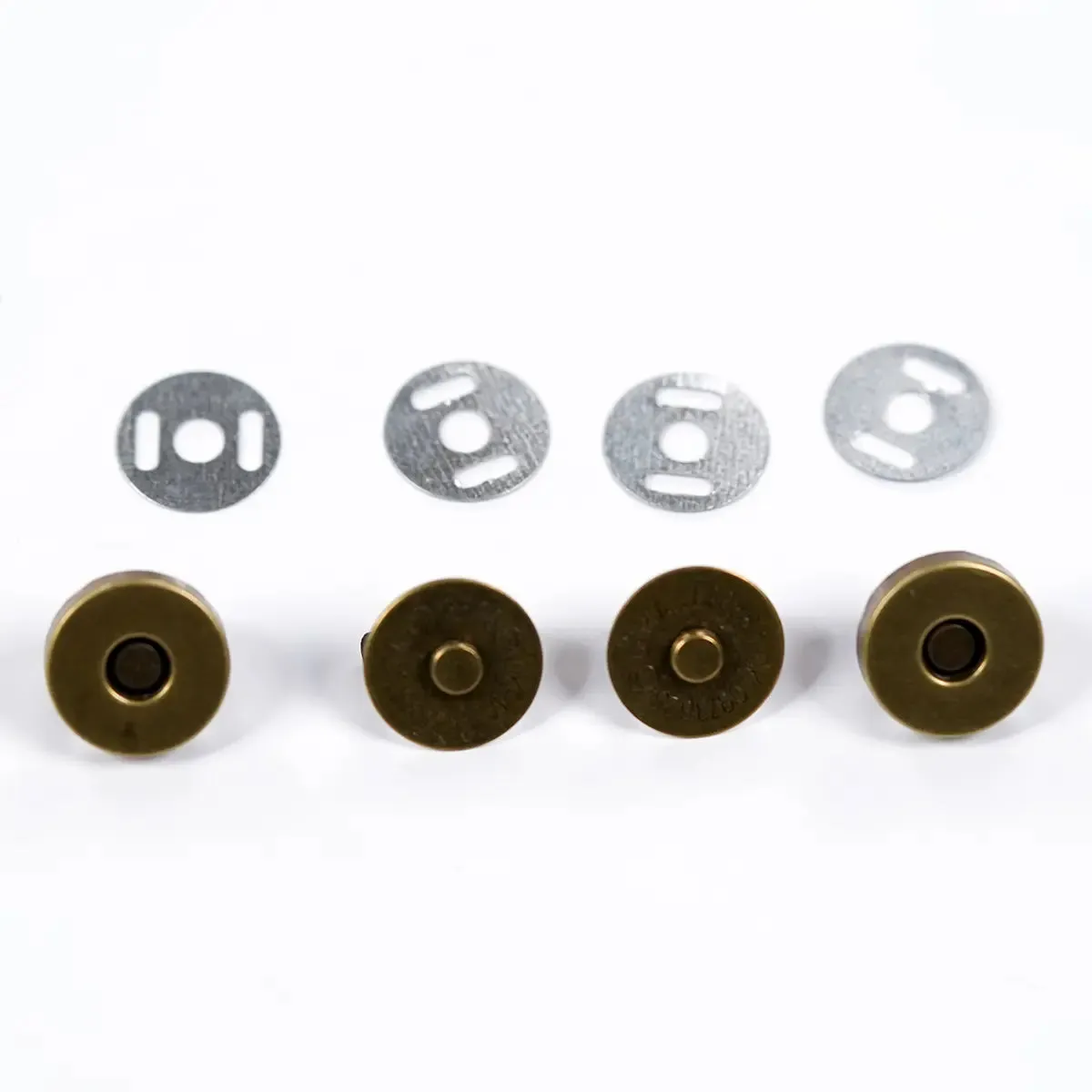 Antique Brass Magnetic Snap 14mm 2 Pack