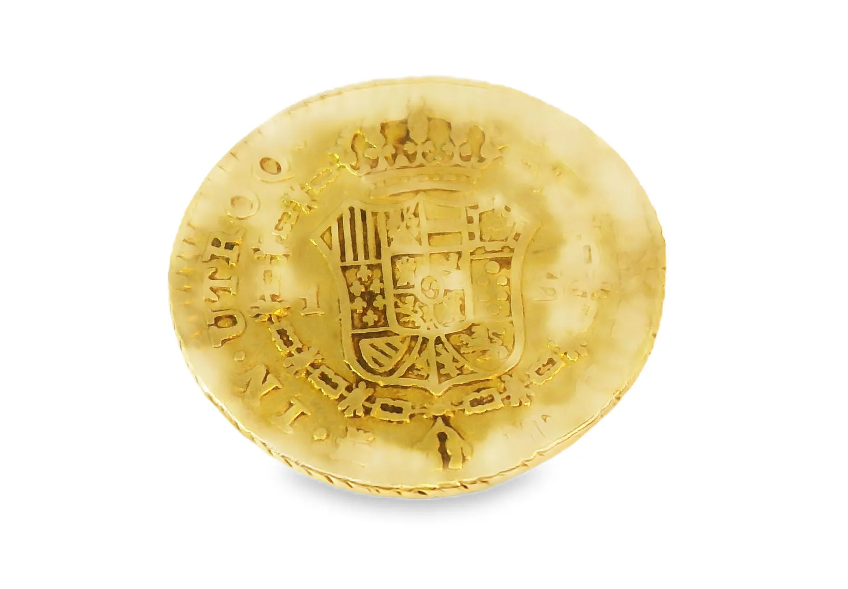 Antique Estate 1791 Spain 1 Escudo Charles IV Gold Coin