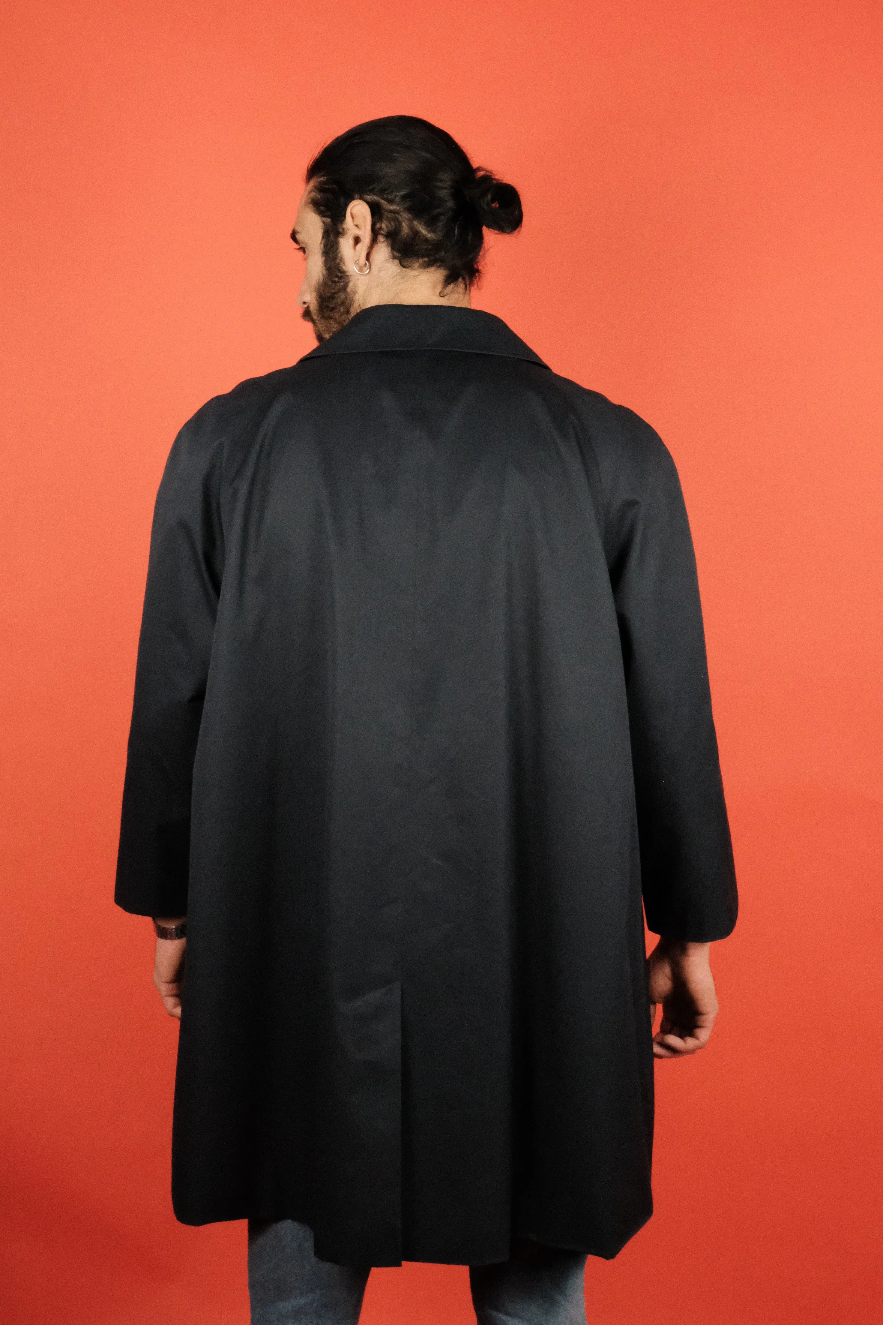 Aquascutum 'Made in England' Navy Coat Short