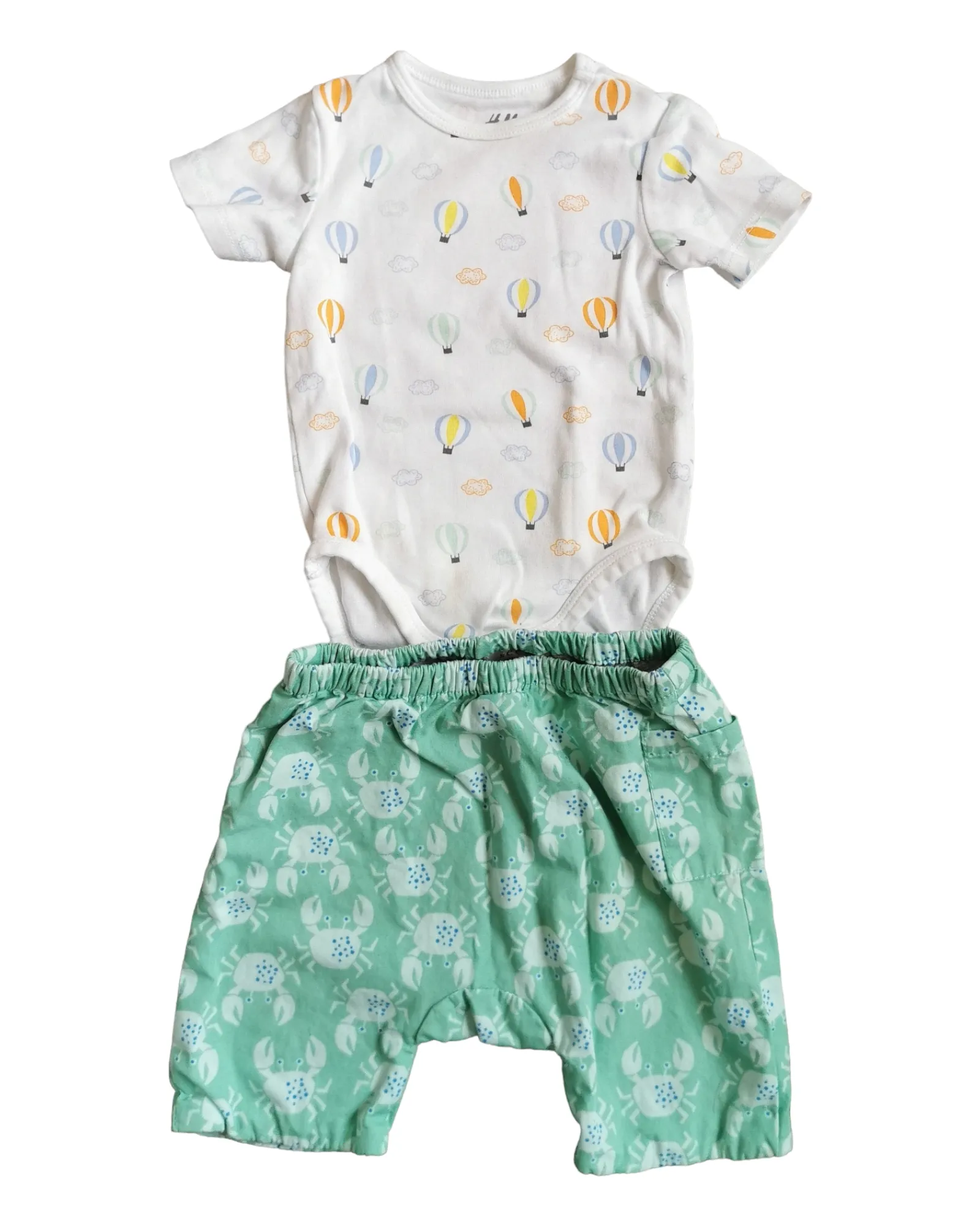 BABY BOY SIZE 3/6 MONTHS - SEED HERITAGE BABY   H&M, 2 Piece Mix N Match Summer Outfit VGUC B14