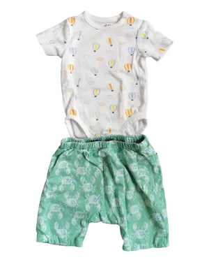 BABY BOY SIZE 3/6 MONTHS - SEED HERITAGE BABY   H&M, 2 Piece Mix N Match Summer Outfit VGUC B14
