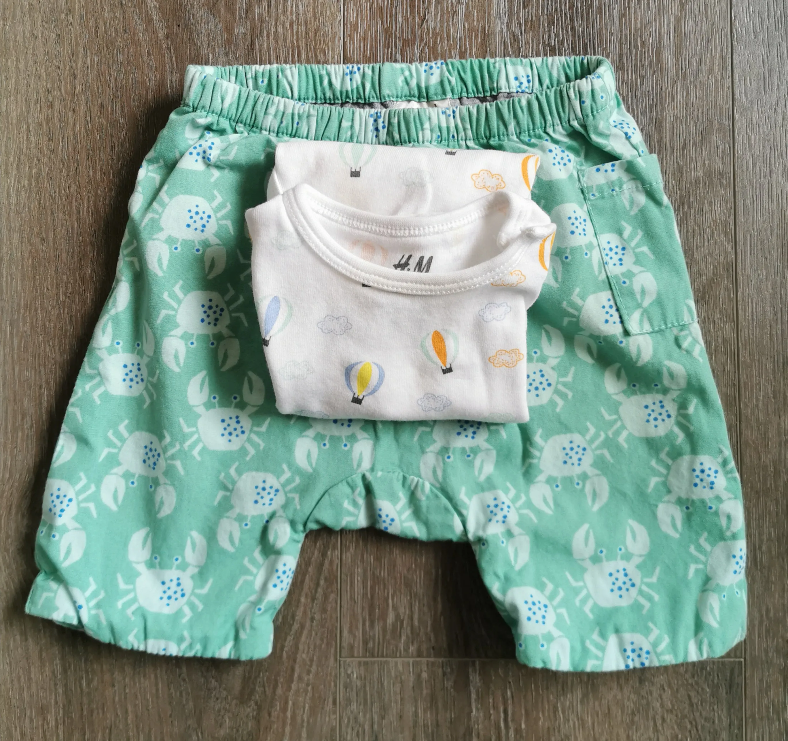 BABY BOY SIZE 3/6 MONTHS - SEED HERITAGE BABY   H&M, 2 Piece Mix N Match Summer Outfit VGUC B14