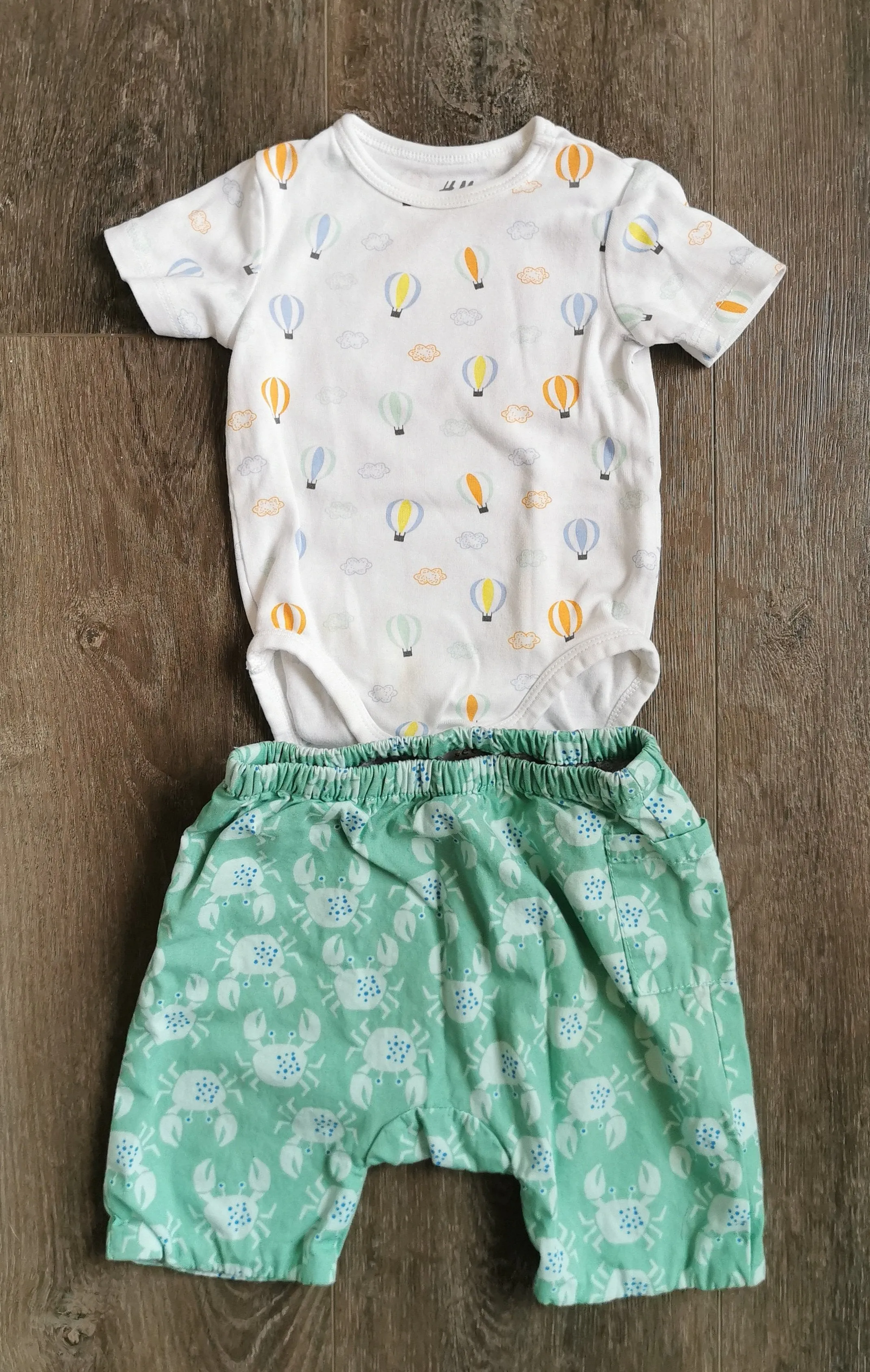 BABY BOY SIZE 3/6 MONTHS - SEED HERITAGE BABY   H&M, 2 Piece Mix N Match Summer Outfit VGUC B14