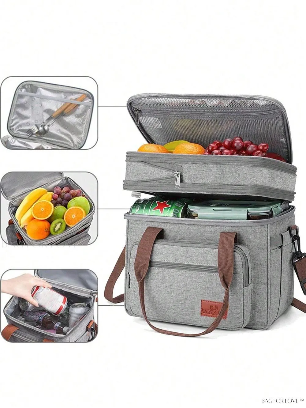 BagForLove - Double-Layer Picnic and Camping Essential Insulated Leakproof Cooler