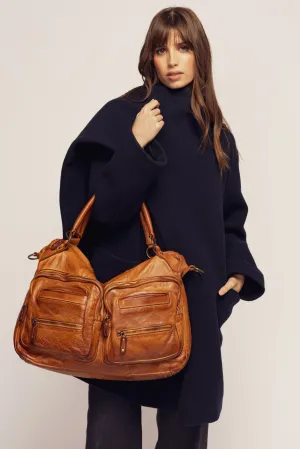 BAYSIDE84 XL Multipocket Tote & Crossbody - Cognac
