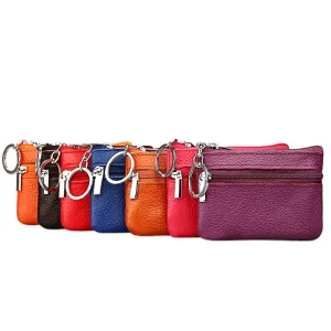 Beautiful Charming Genuine Leather Gift Short Coin Purses