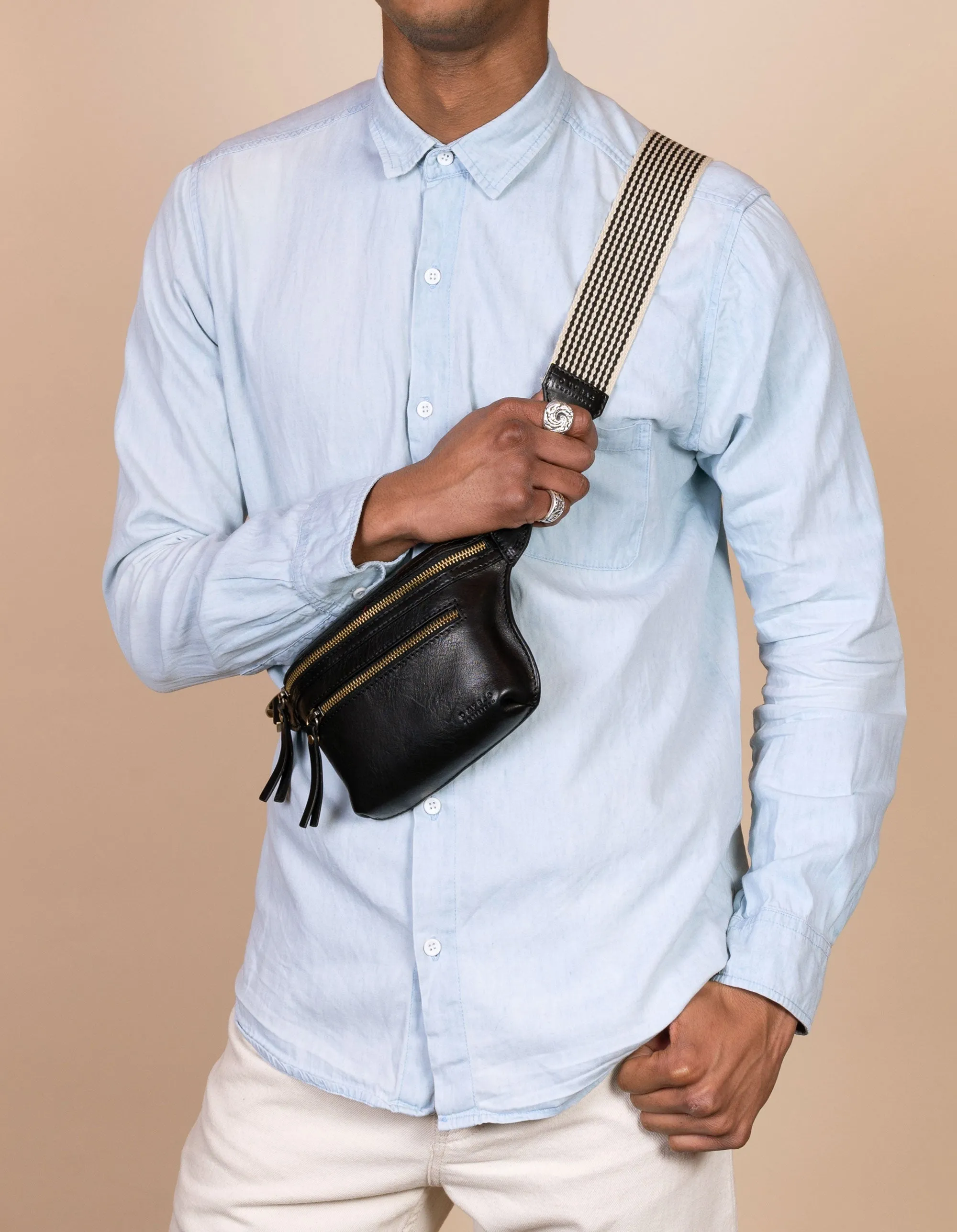 Beck's Bum Bag Checkered | Stromboli Leather
