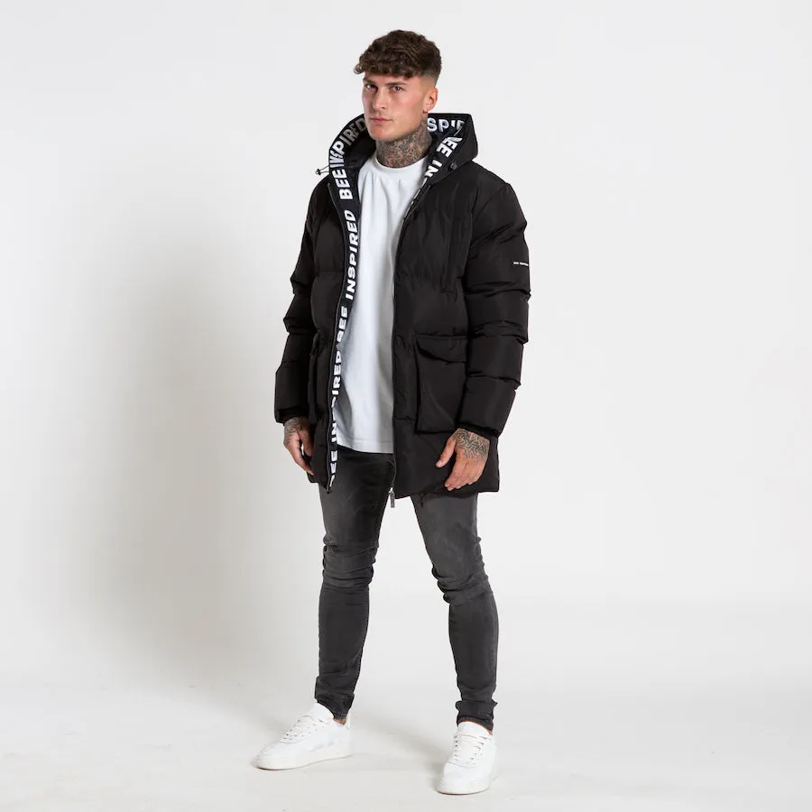 Bee Inspired Lota Puffer Jacket Black