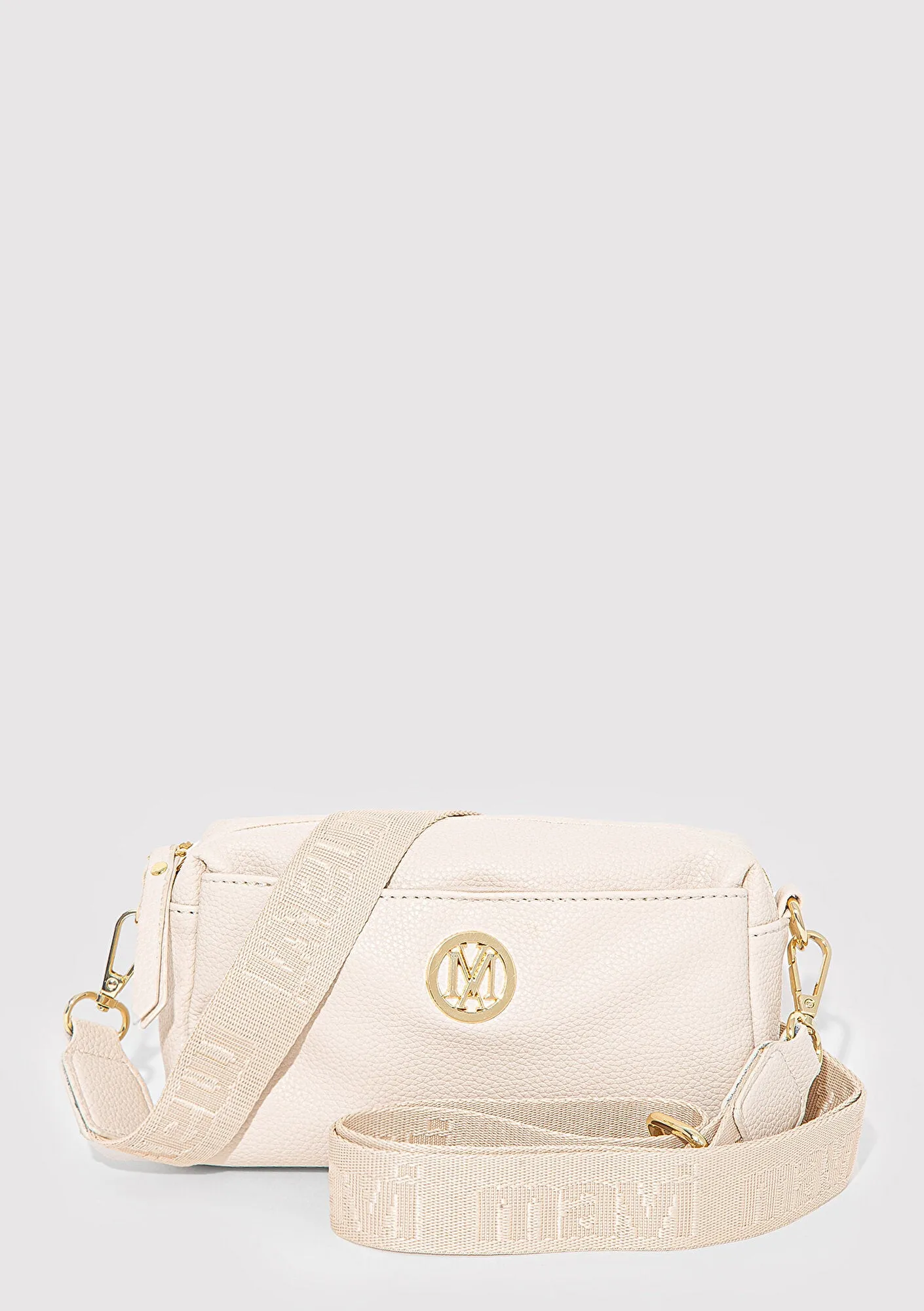 Beige Messenger Bag