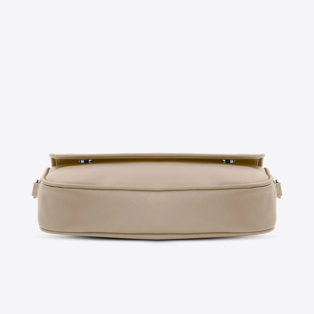 Beige Messenger Crossbody Linocut