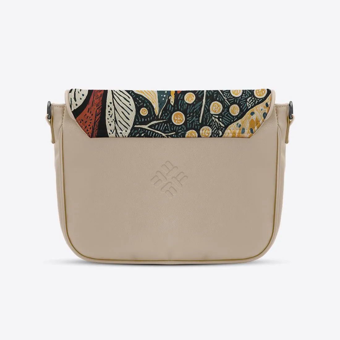 Beige Messenger Crossbody Mixture
