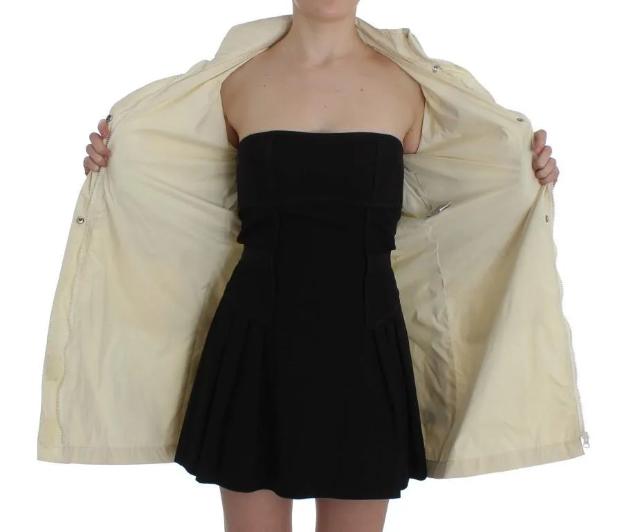 Beige Weather Proof Trench Jacket Coat