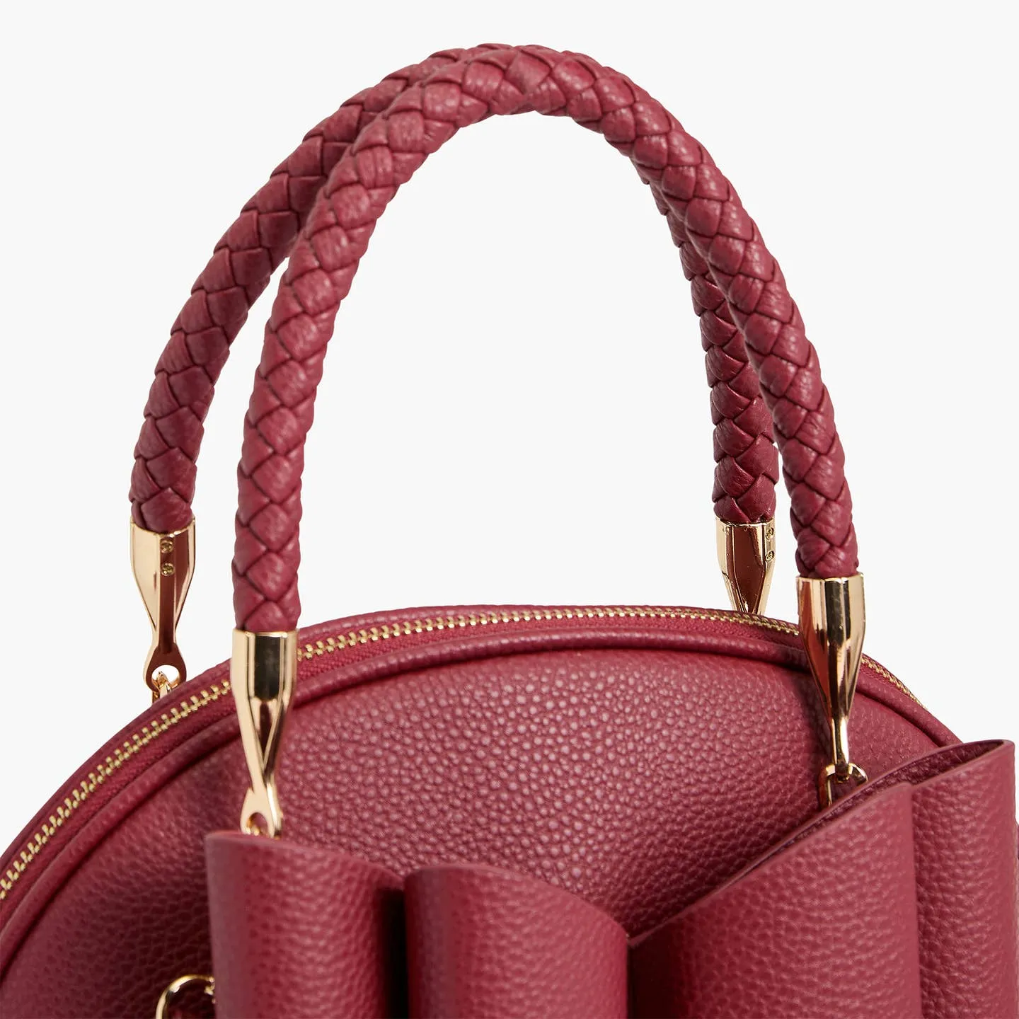Berry Bea Braided Top Handle Satchel
