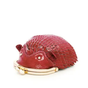 Berry Pink Hedgehog Coin Purse