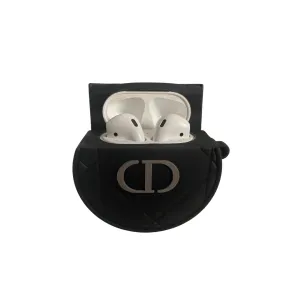 Black Designer Coin AirPods Case