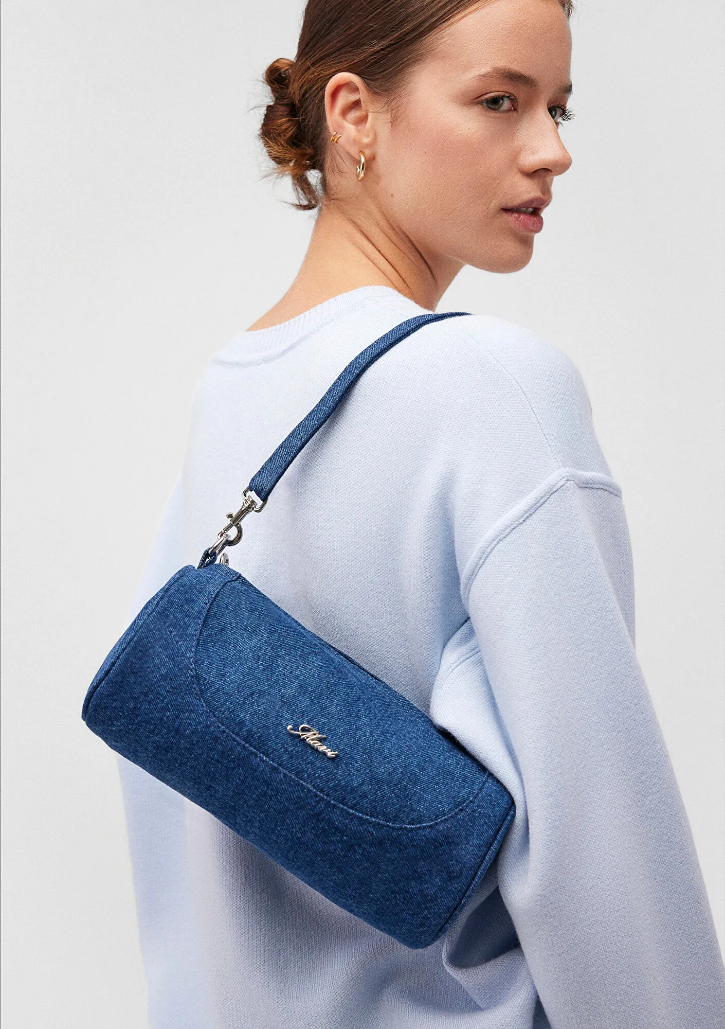 Blue Messenger Bag