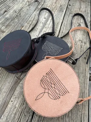 Boot stitch Round Purses