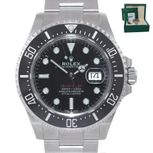 BRAND NEW 2020 PAPERS Mark II Rolex Red Sea-Dweller 43mm 126600 Steel Watch Box