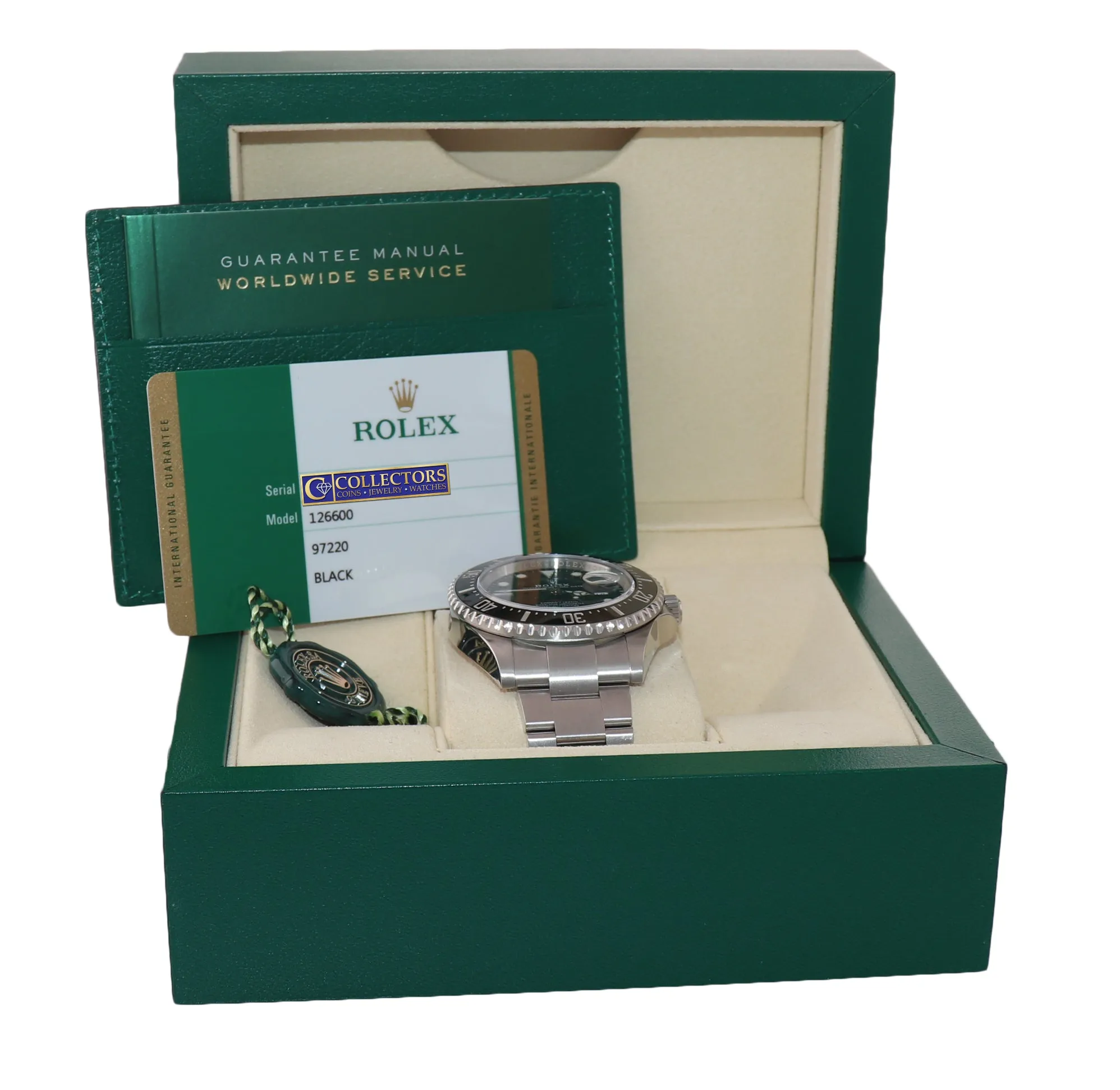 BRAND NEW 2020 PAPERS Mark II Rolex Red Sea-Dweller 43mm 126600 Steel Watch Box