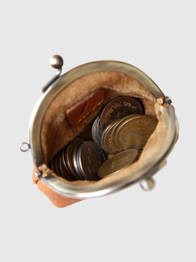 Brown Tone Nume Gamaguchi Coin Case