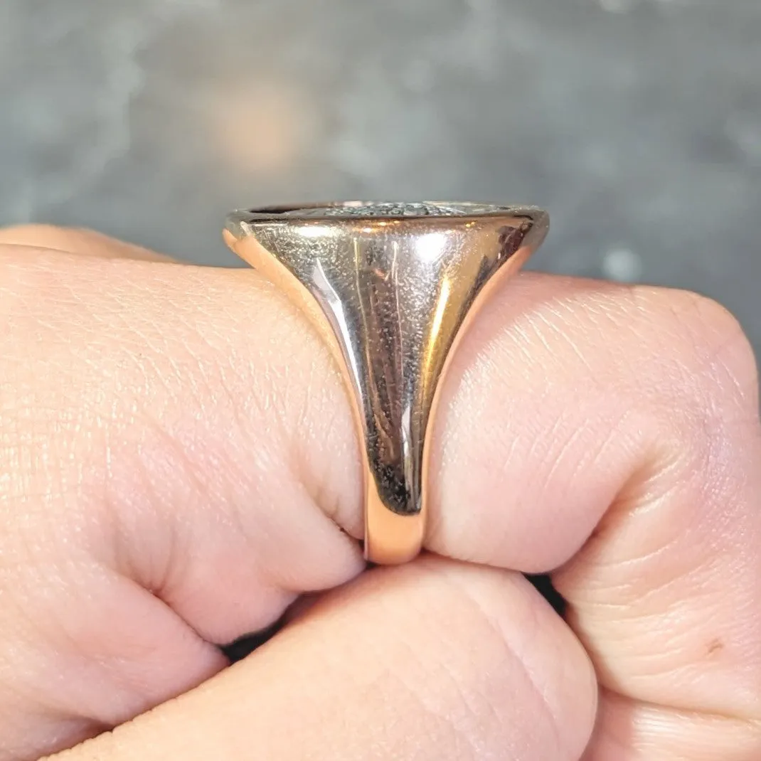 Bulgari Ancient Coin 18 Karat Rose Gold Monete Roman Unisex Signet Ring