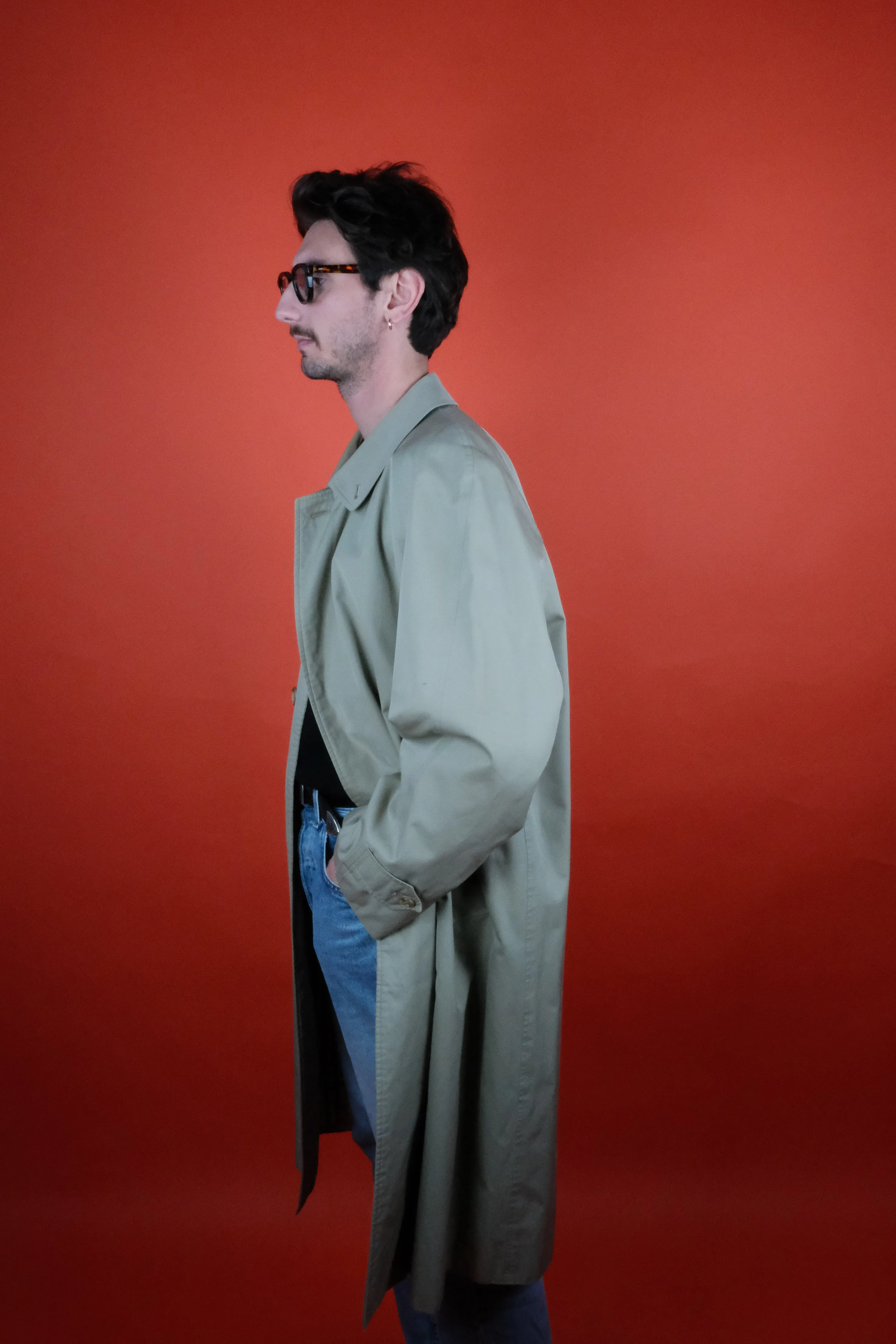 Burberrys' Beige Trench Coat 'L' Made in England 80's