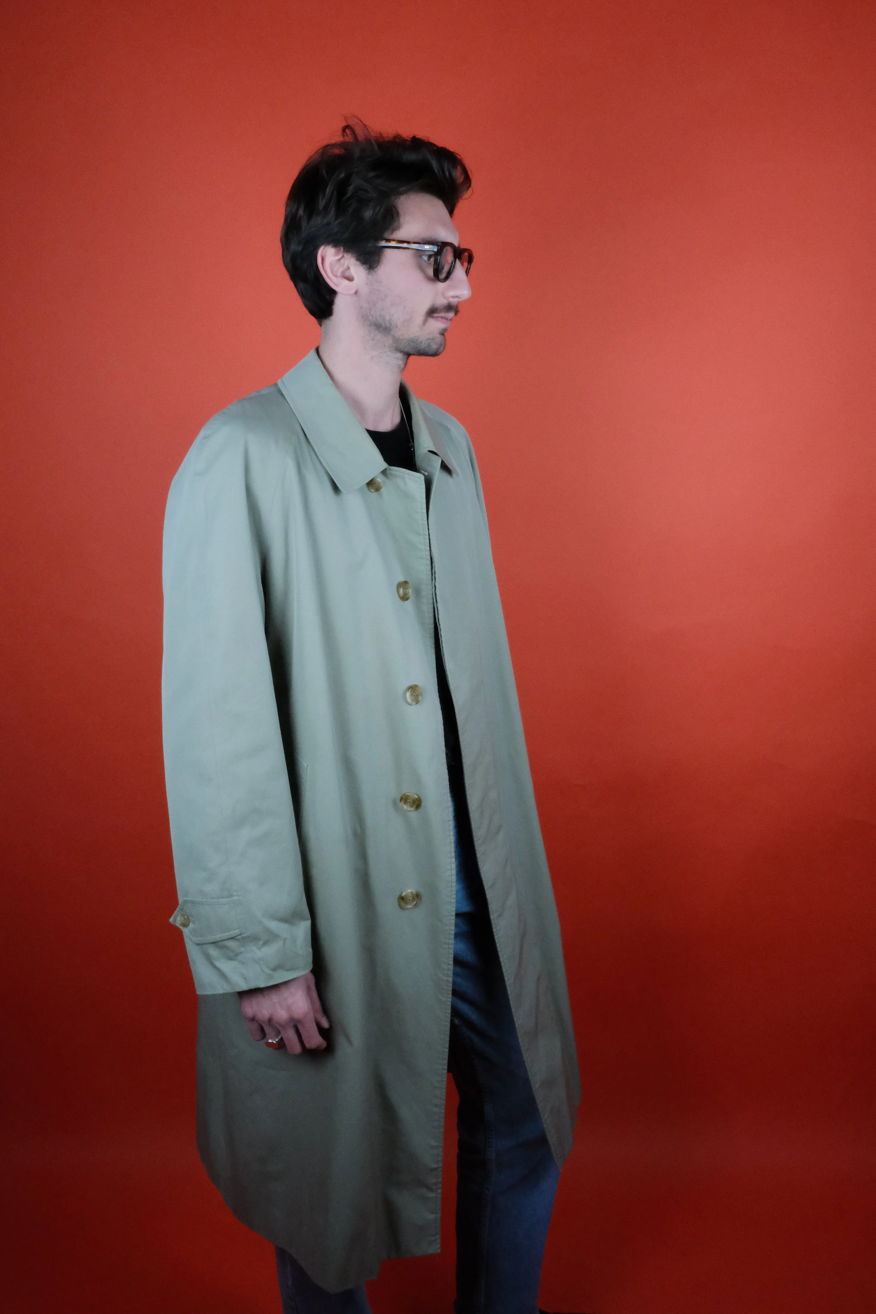 Burberrys' Beige Trench Coat 'L' Made in England 80's